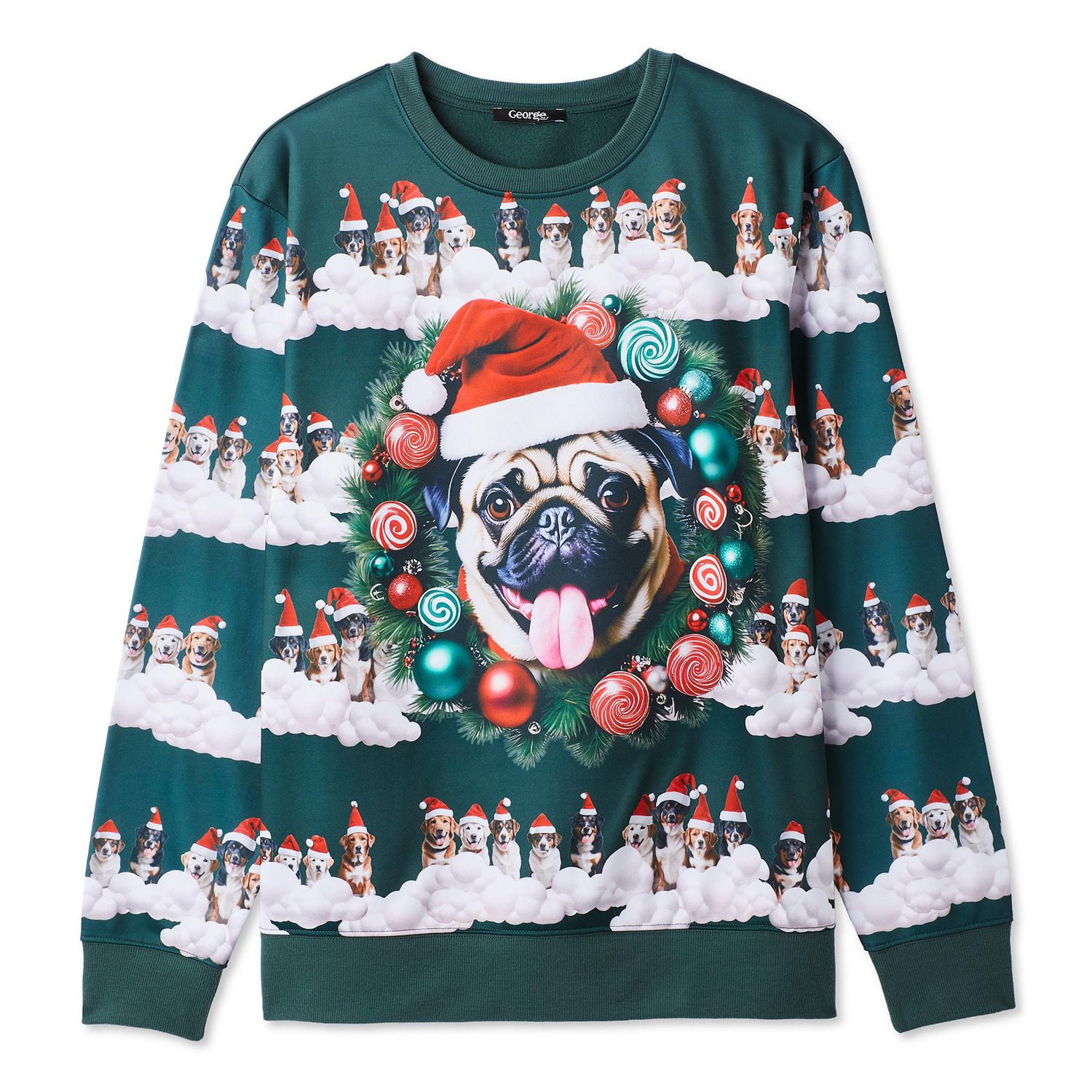 Coton ouaté à encolure ras du cou George pour hommes