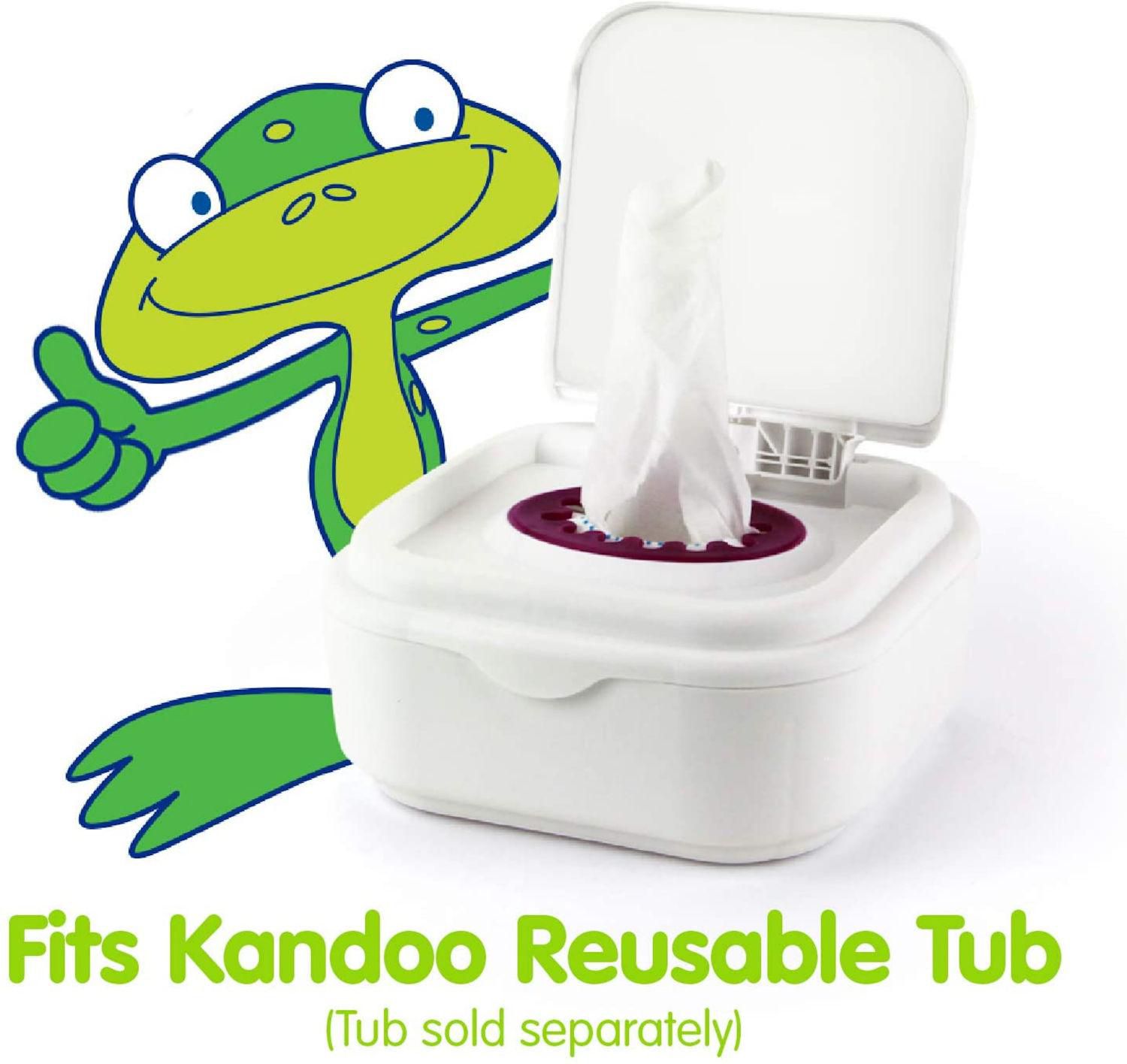 Kandoo Lingettes jetables dans les toilettes pour bambins - délicat,  remplacement de 250 lingettes 