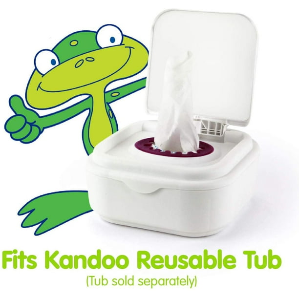Kandoo Lingettes jetables dans les toilettes pour bambins - délicat,  remplacement de 250 lingettes 