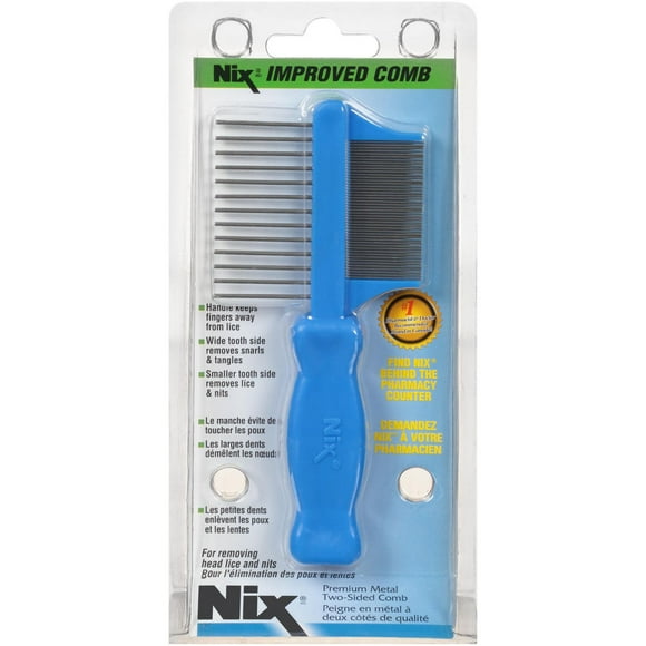 Nix® Premium Metal Two-Sided Comb, 1pc