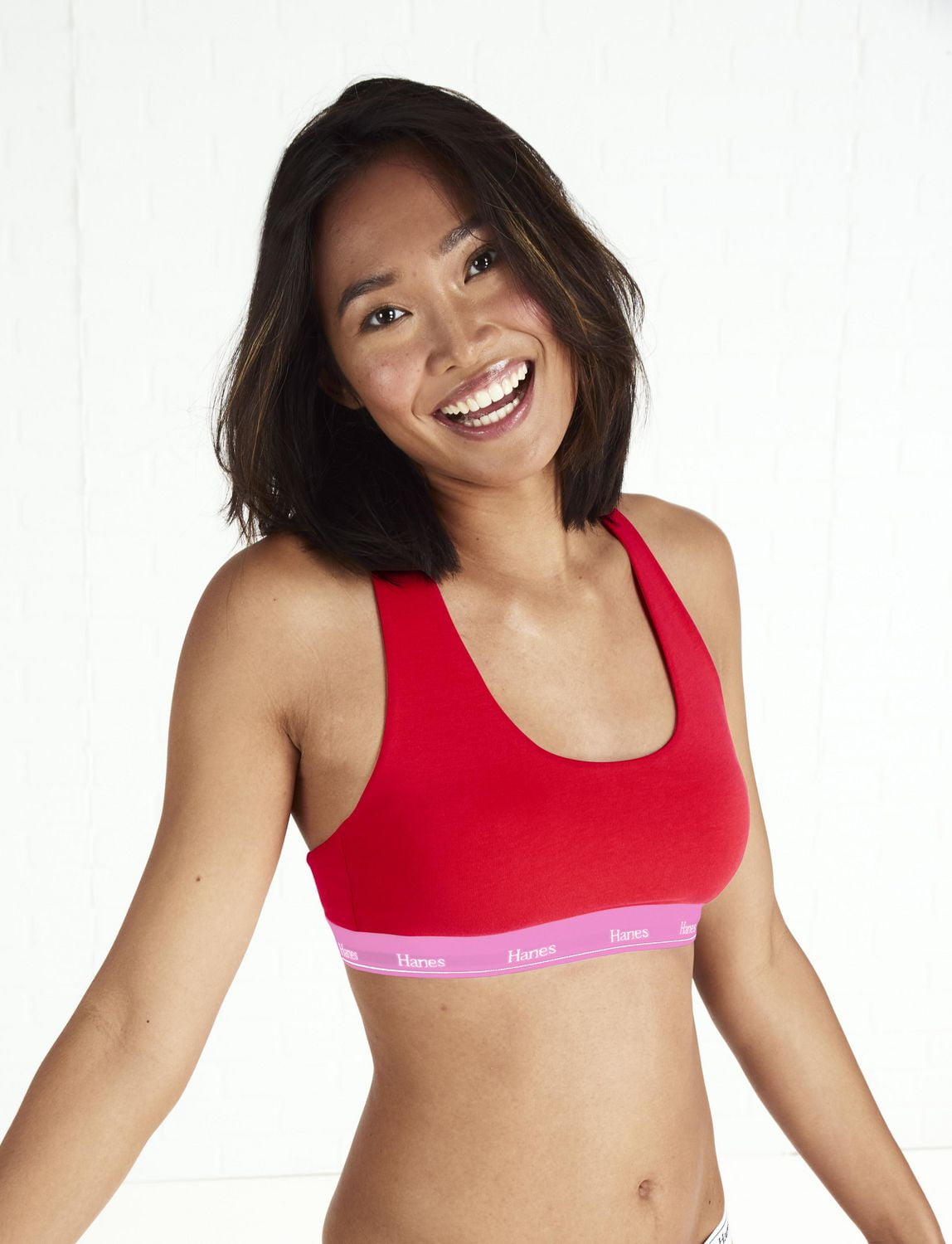 Bralette à dos nageur Hanes, coton extensible et respirant