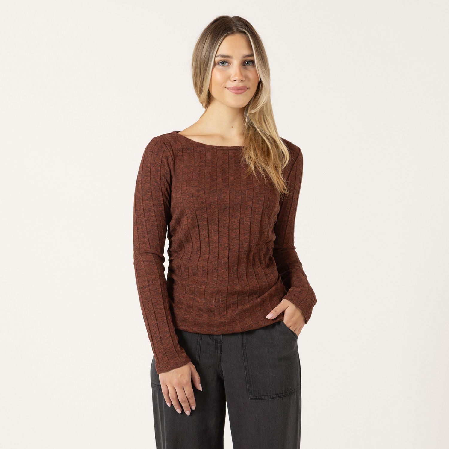 Bloom Girl Ribbed long sleeve shirt