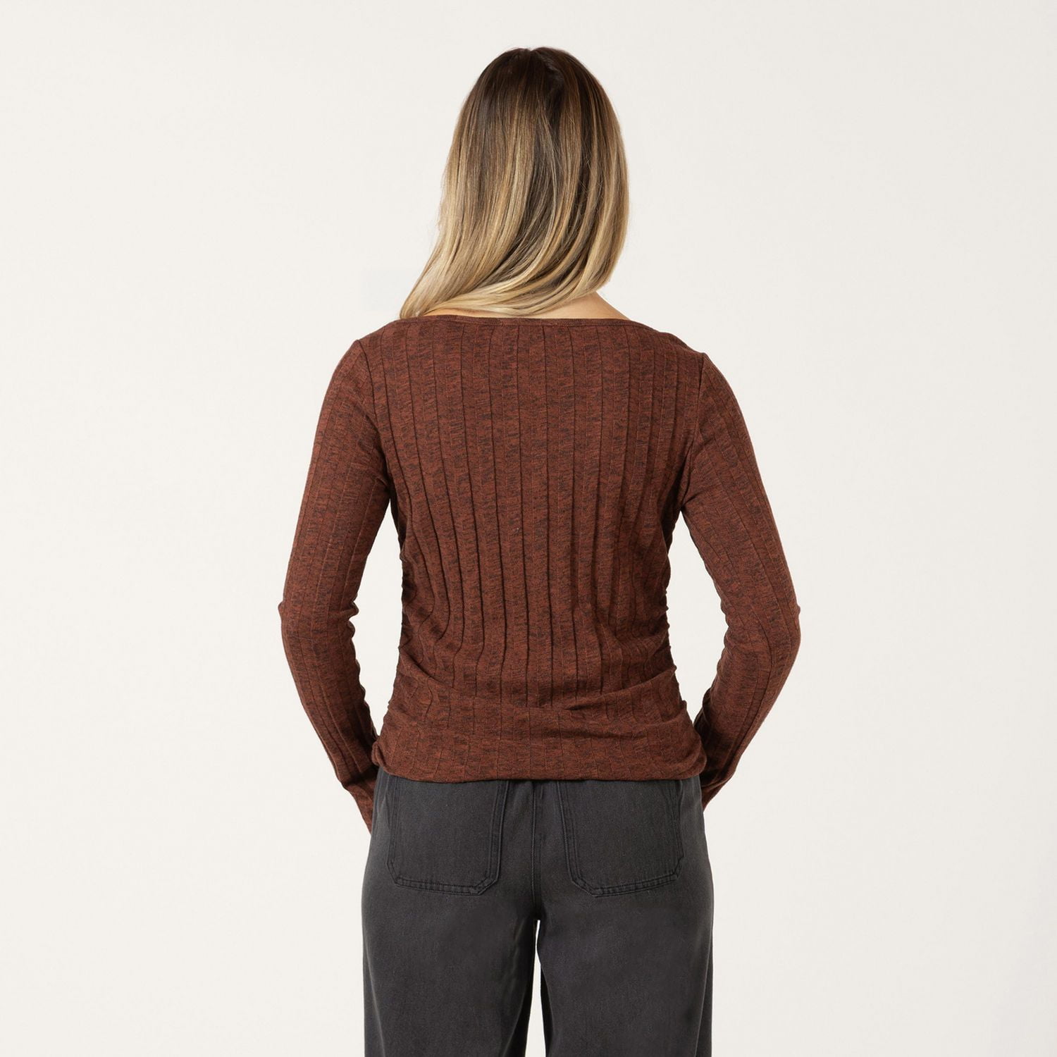 Bloom Girl Ribbed long sleeve shirt