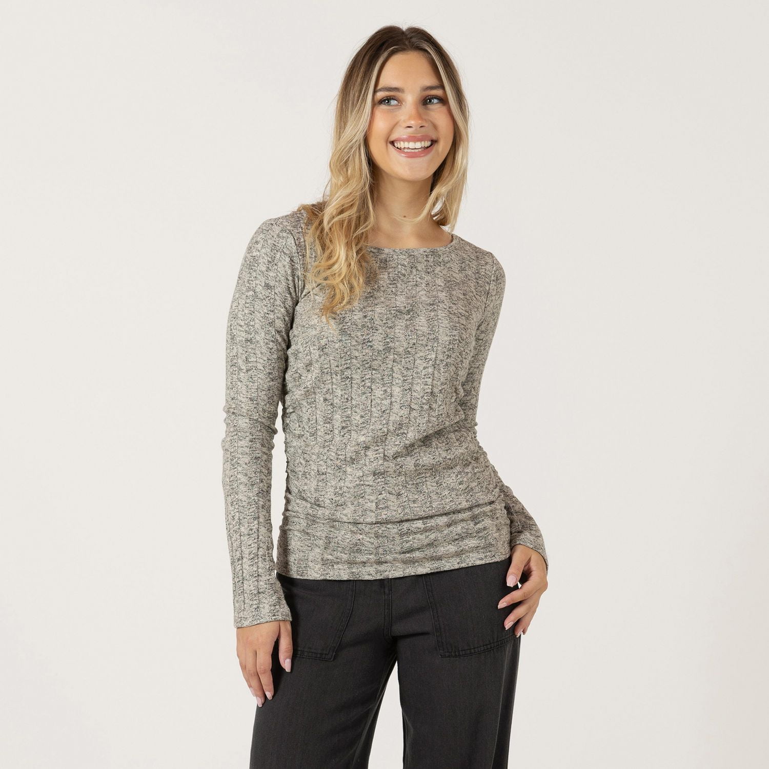 Bloom Girl Chemise à manches longues côtelées