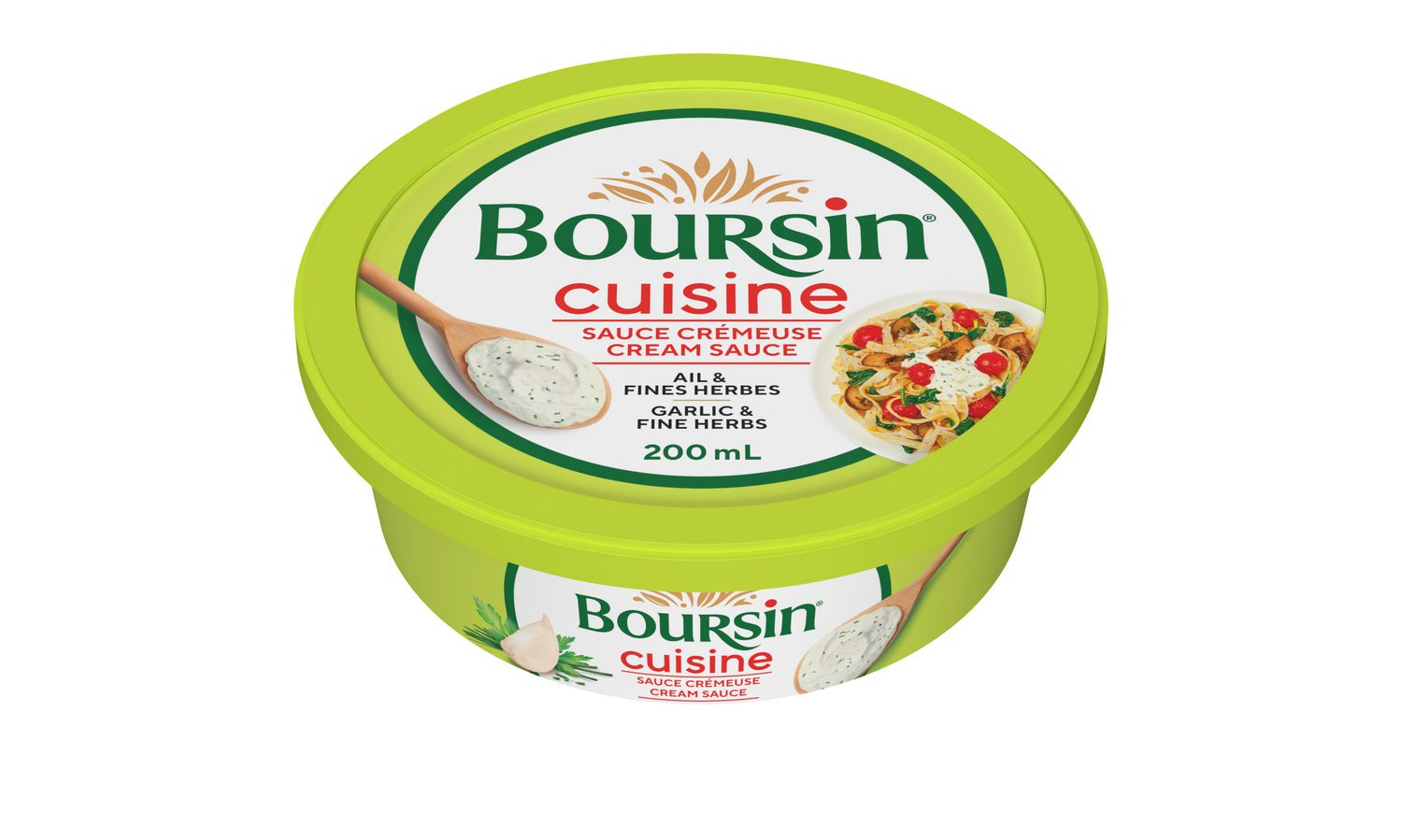 Sauce crémeuse à l’ail et aux fines herbes Boursin Cuisine