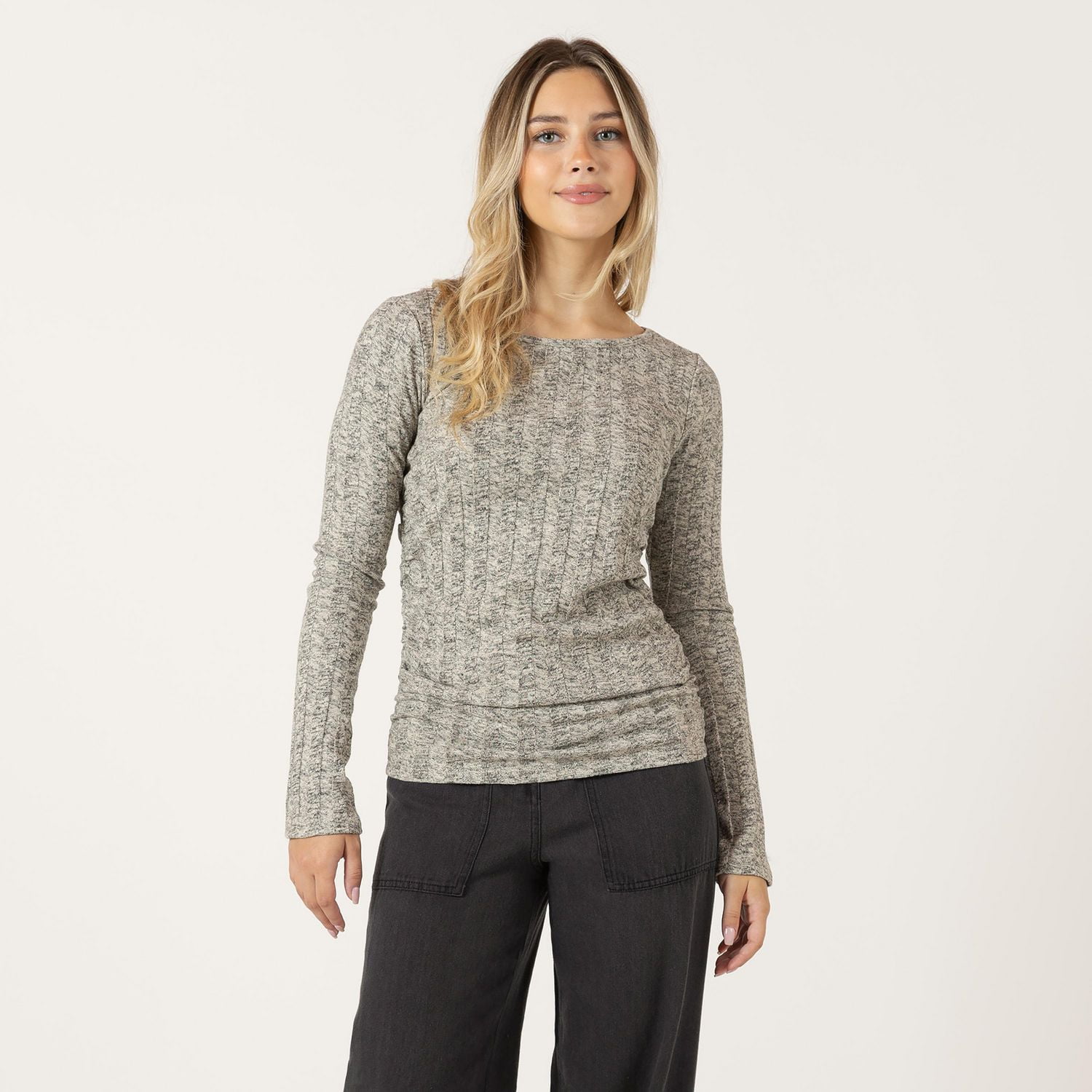 Bloom Girl Chemise à manches longues côtelées