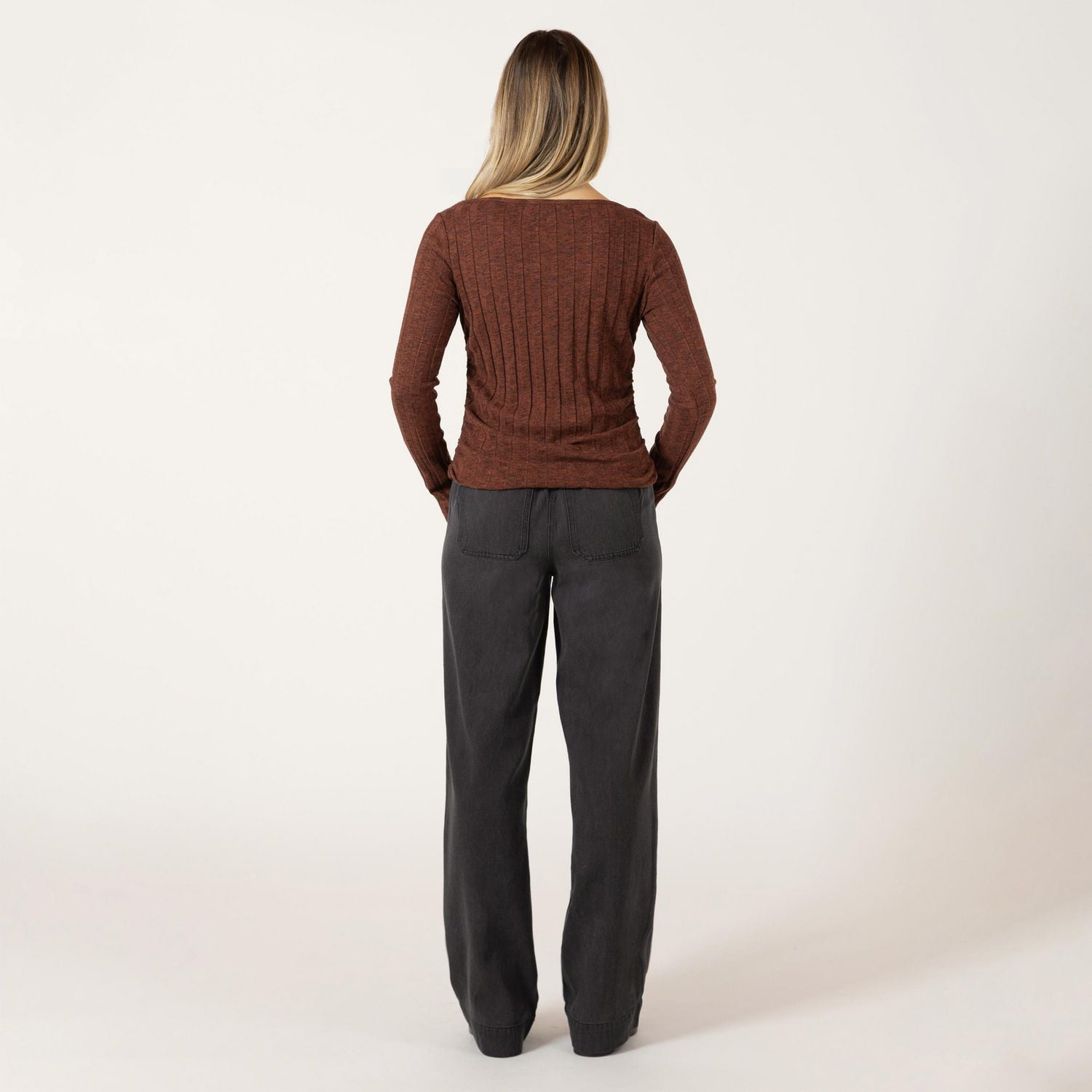 Bloom Girl Chemise à manches longues côtelées