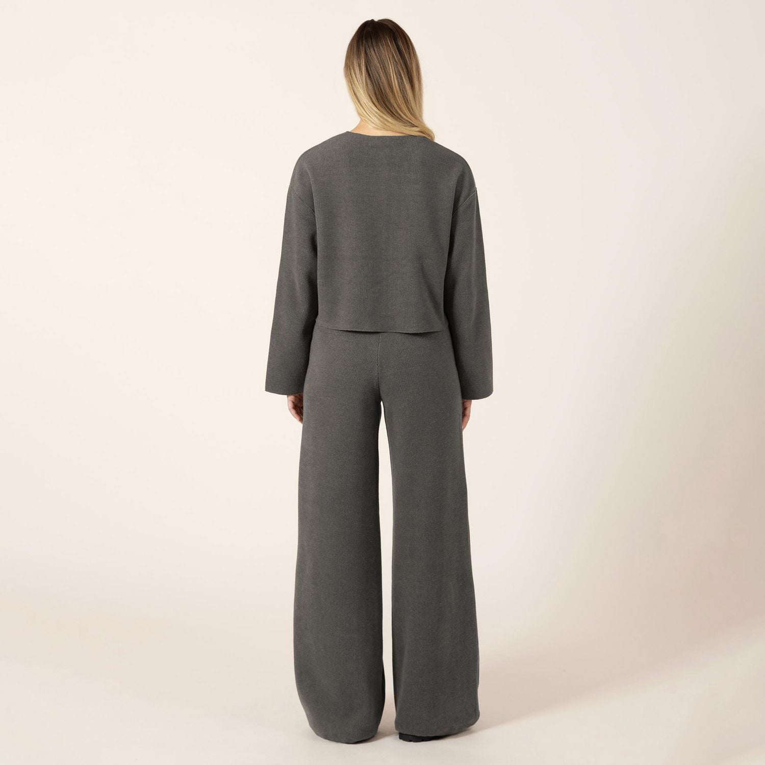 Bloom Girl Pantalon de jogging large à côtes