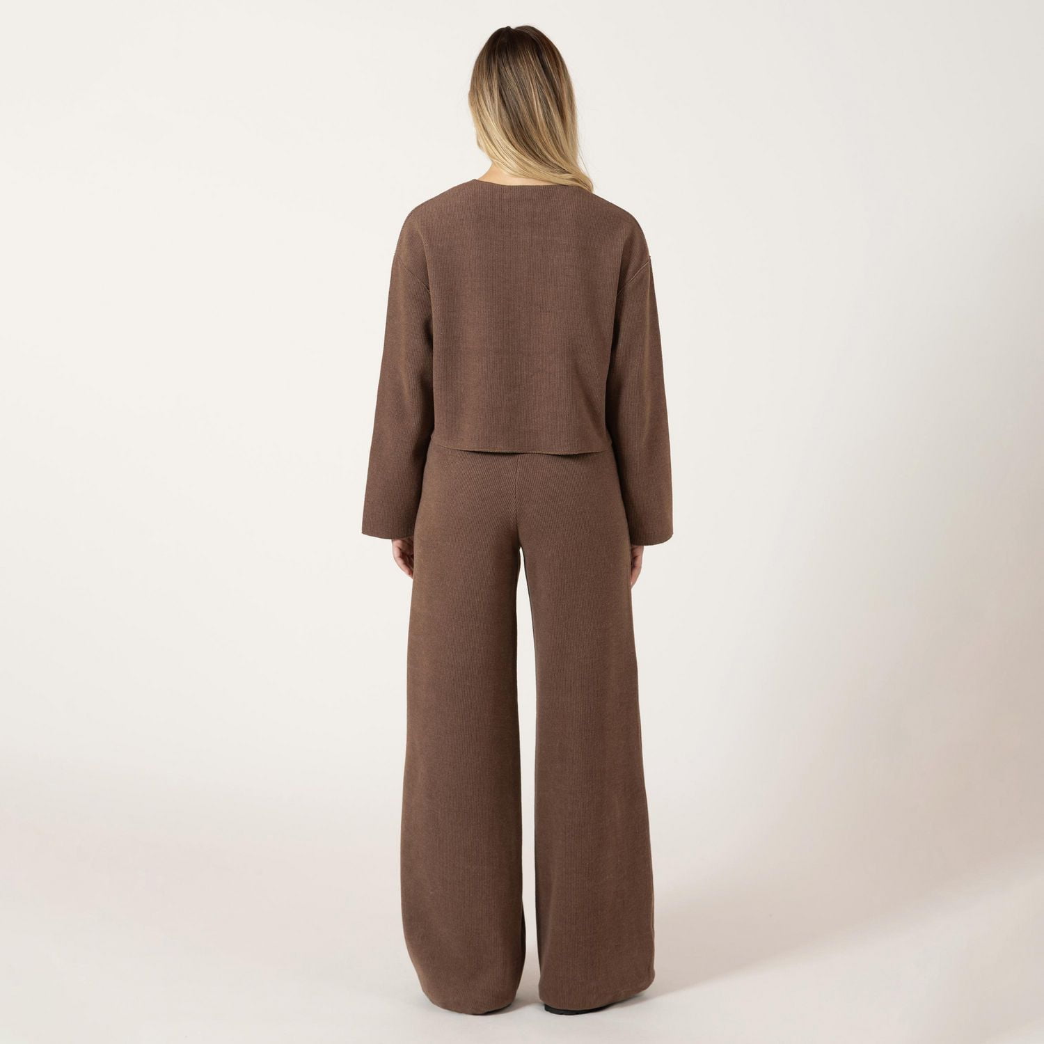 Bloom Girl Pantalon de jogging large à côtes