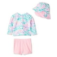thumbnail image 2 of Ensemble de bain anti-UV 3 pièces George pour bébés filles, 2 of 2