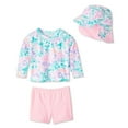 thumbnail image 1 of Ensemble de bain anti-UV 3 pièces George pour bébés filles, 1 of 2