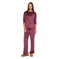 thumbnail image 1 of George Women's Velour Pajama 2-Piece Set, 1 of 6