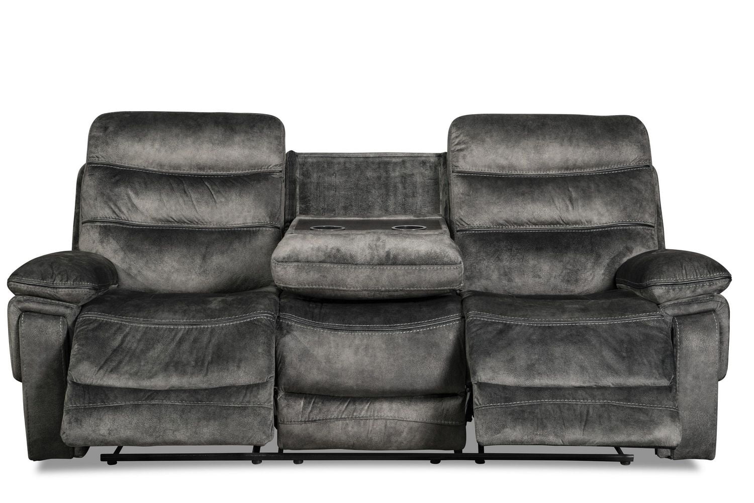 Topline Home Furnishings Grey Reclining Sofa Walmart Canada