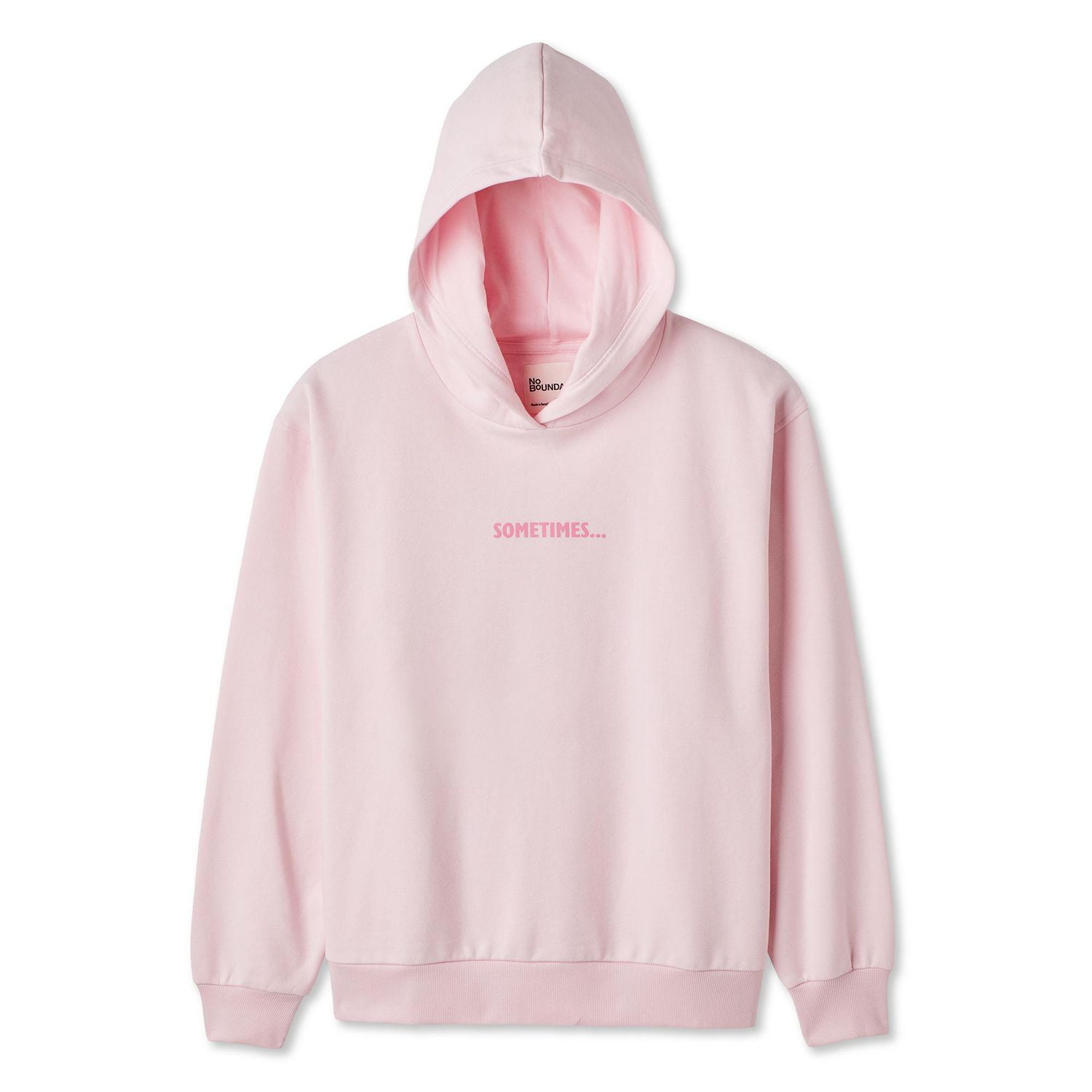 Haut à capuchon surdimensionné en molleton No Boundaries pour femmes