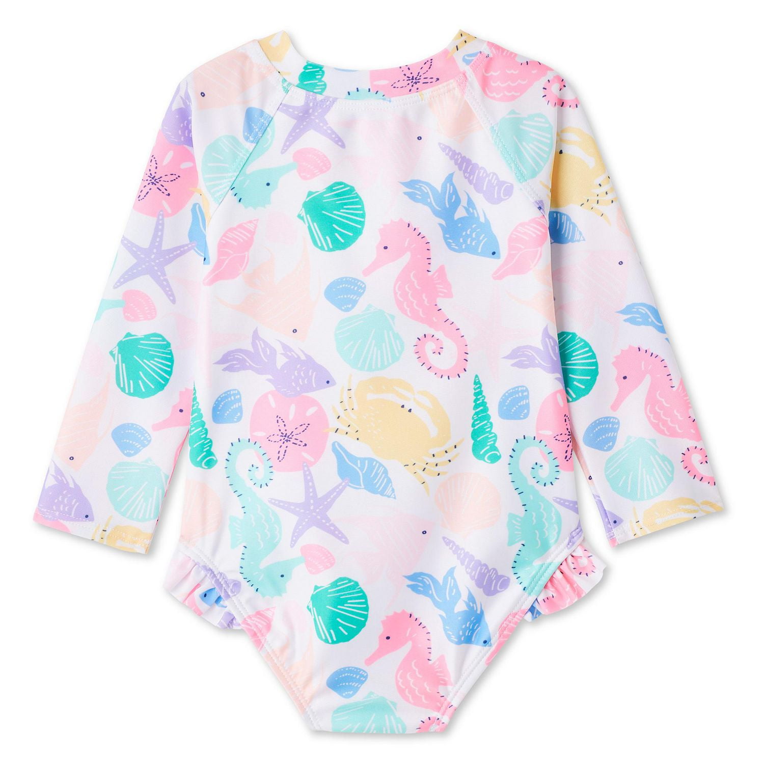 George Baby Girls' One Piece Ruffle Swimsuit