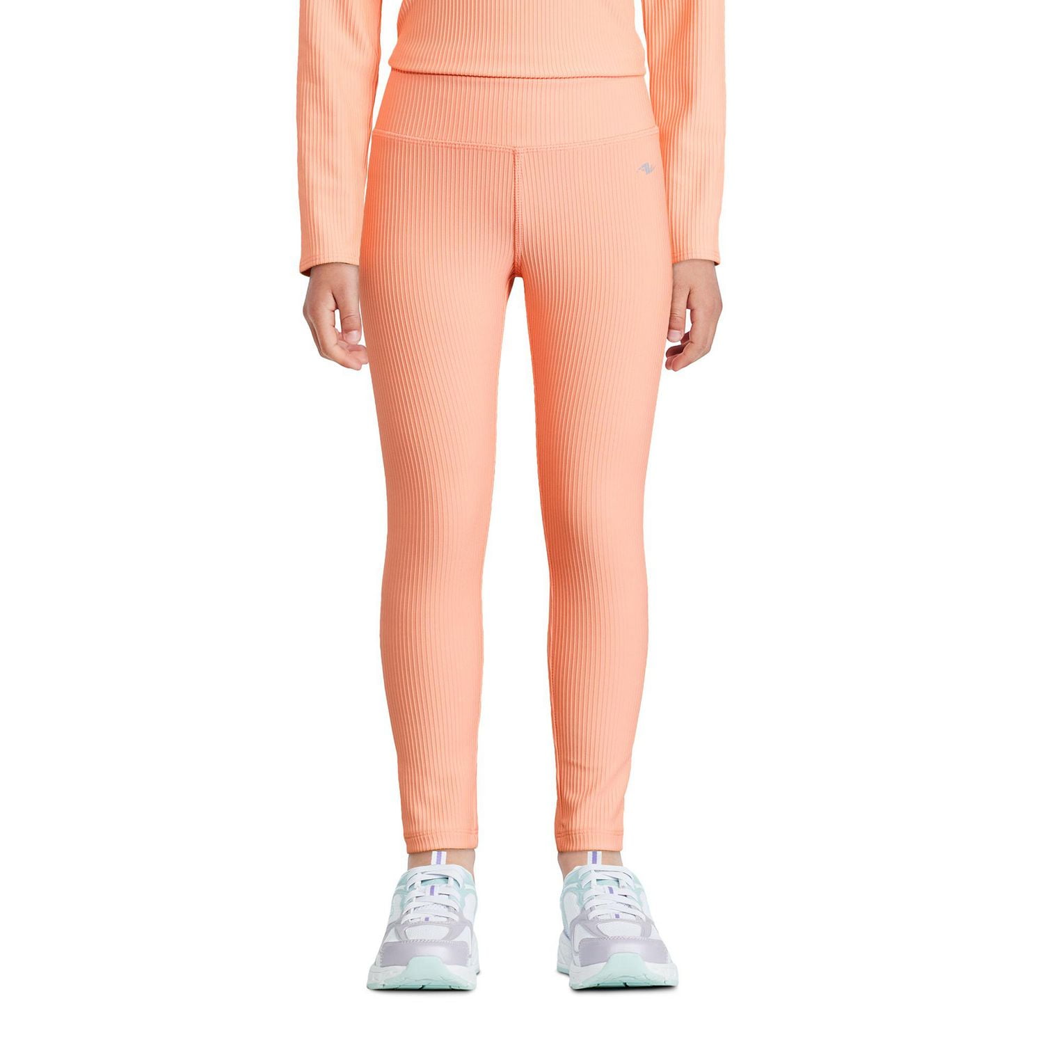 Athletic Works Girls' Rib Active Legging, Sizes XS-XL