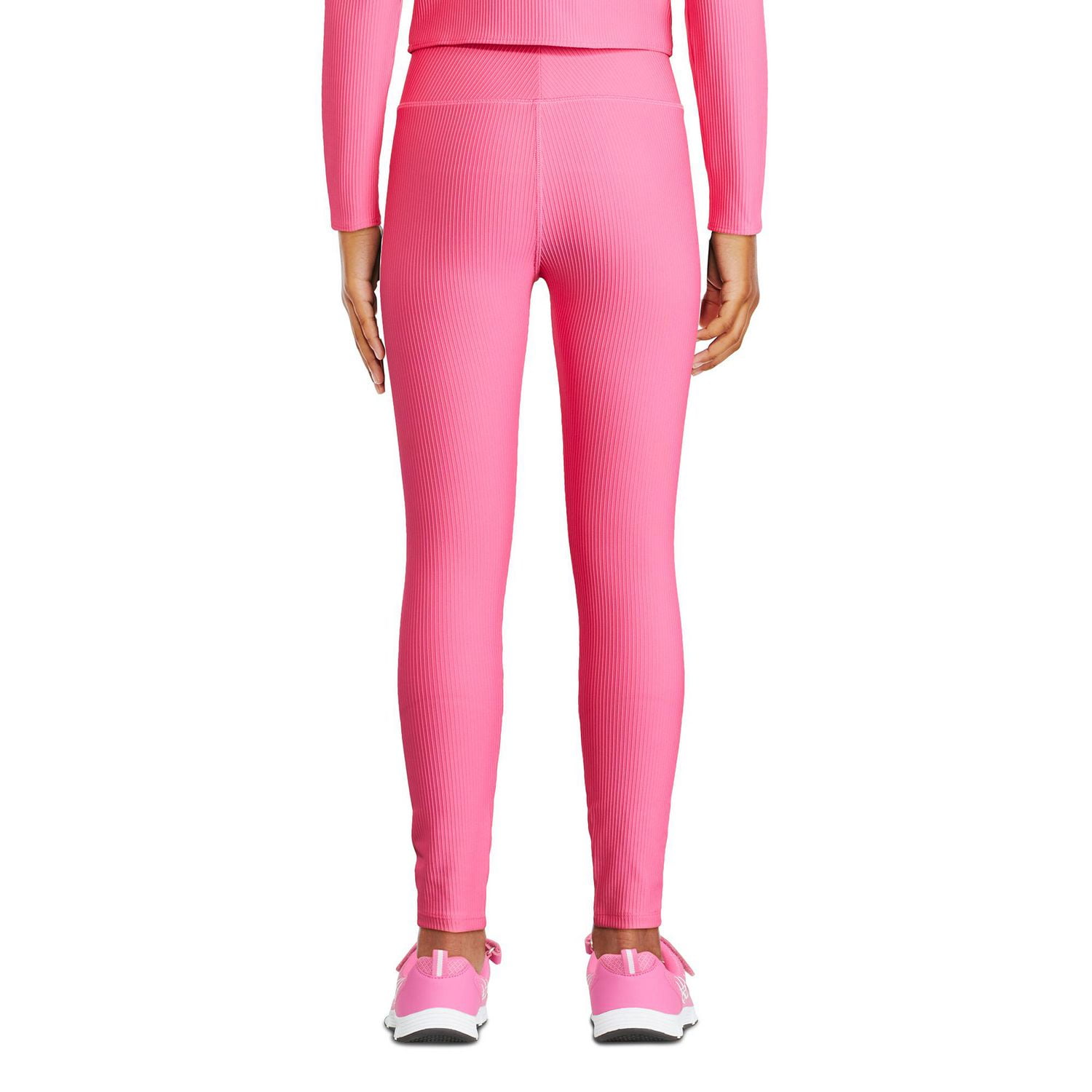 Athletic Works Girls' Rib Active Legging, Sizes XS-XL