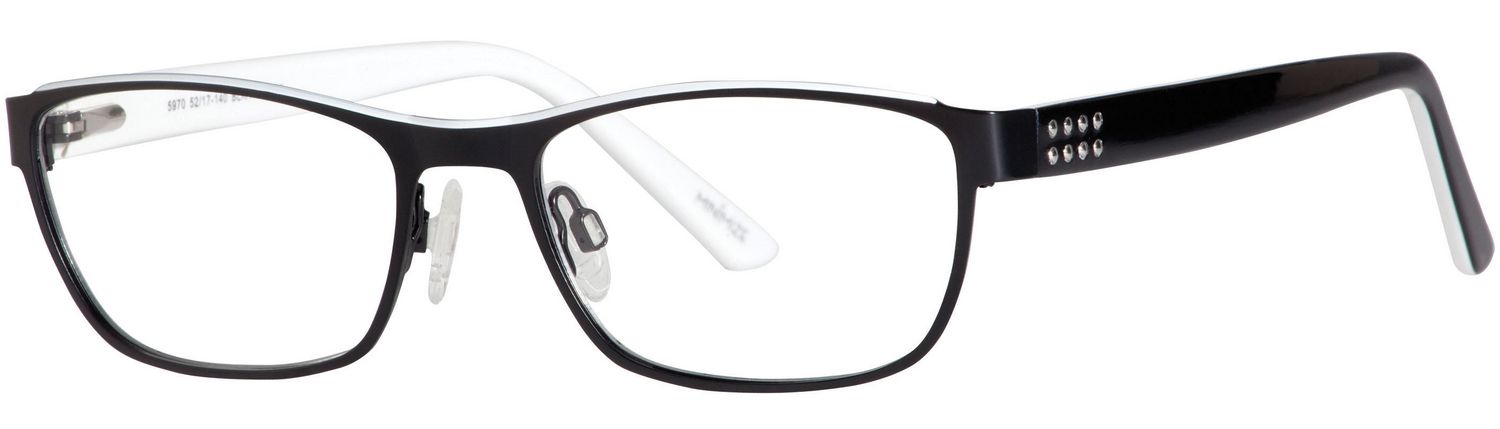 Minimize Women's 5970 Black/White Eyeglass Frame | Walmart Canada