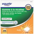 thumbnail image 2 of Equate Nicotine Gum, Fruit, 2mg, 2 of 5