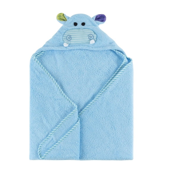 ZOOCCHINI - Serviette de bain à capuchon en tissu éponge de neige pour bébé tout-petit - Serviette de bain - Henry l'Hippo