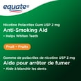 thumbnail image 5 of Equate Nicotine Gum, Fruit, 2mg, 5 of 5