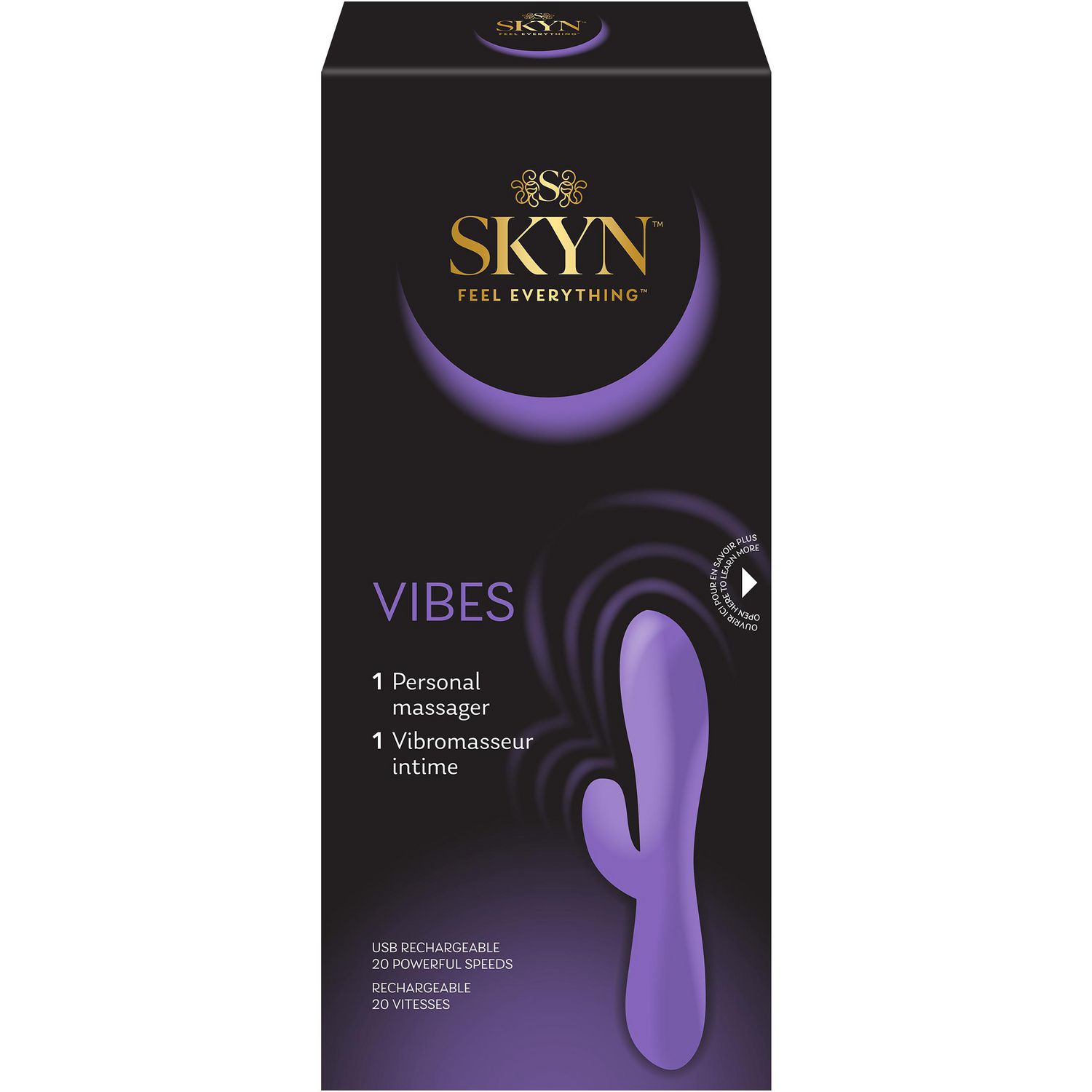 Vibromasseur personnel SKYN Vibes, 20 vitesses, 1 paquet
