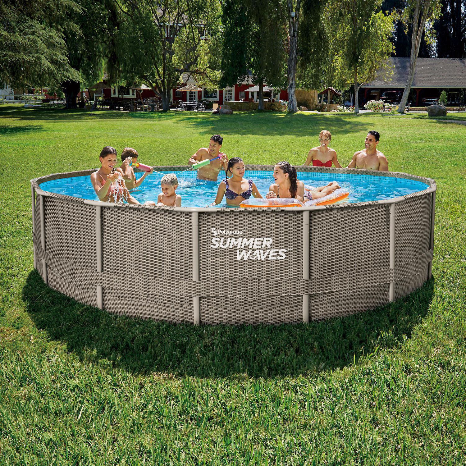 Revêtement de bassin LifeGuard 20 x 20 pi résistant aux perforations pour  bassin et jardin d'eau 