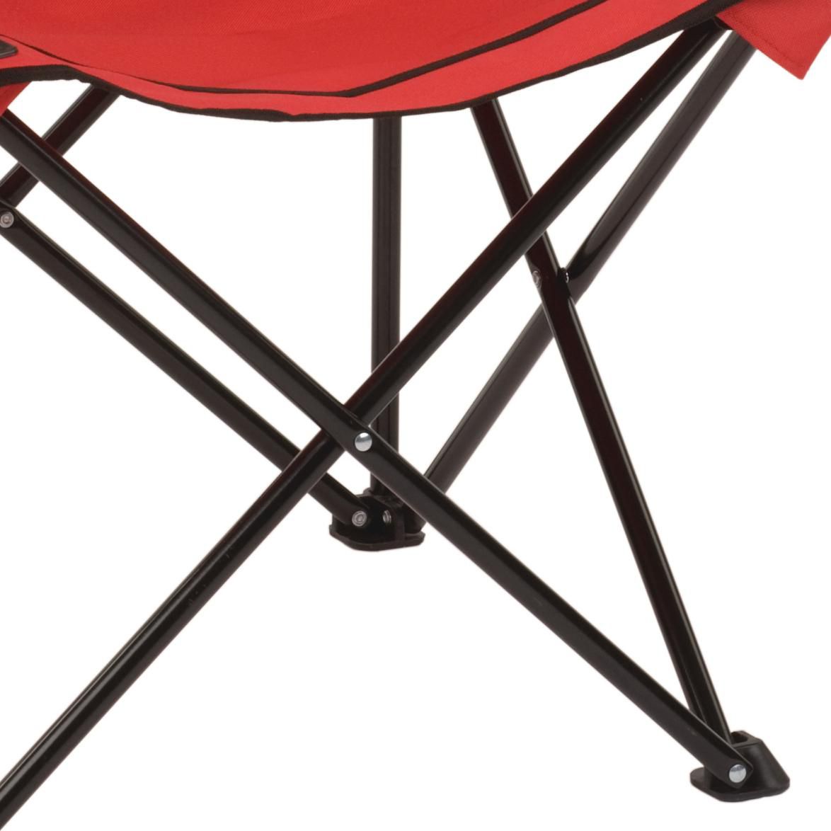 Coleman Broadband Mesh Quad Adult Camping Chair, Red 