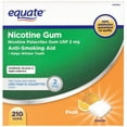 thumbnail image 1 of Equate Nicotine Gum, Fruit, 2mg, 1 of 5