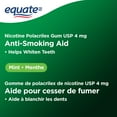 thumbnail image 5 of Gomme à la nicotine, Menthe, 4mg Equate, 5 of 5