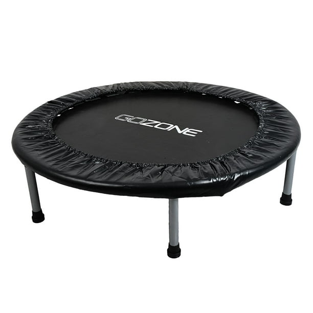 Mini trampoline d’exercice 91,4 cm GoZone – Noir Avec housse rembourrée