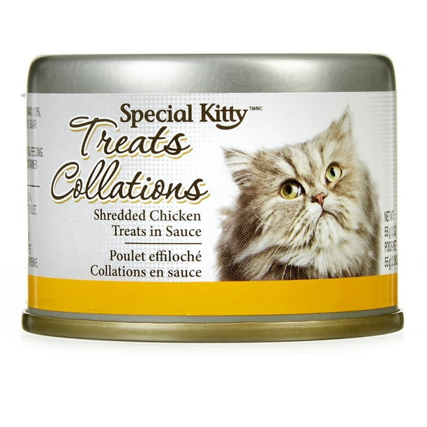 Collations pour chats Special Kitty Poulet effiloché en sauce