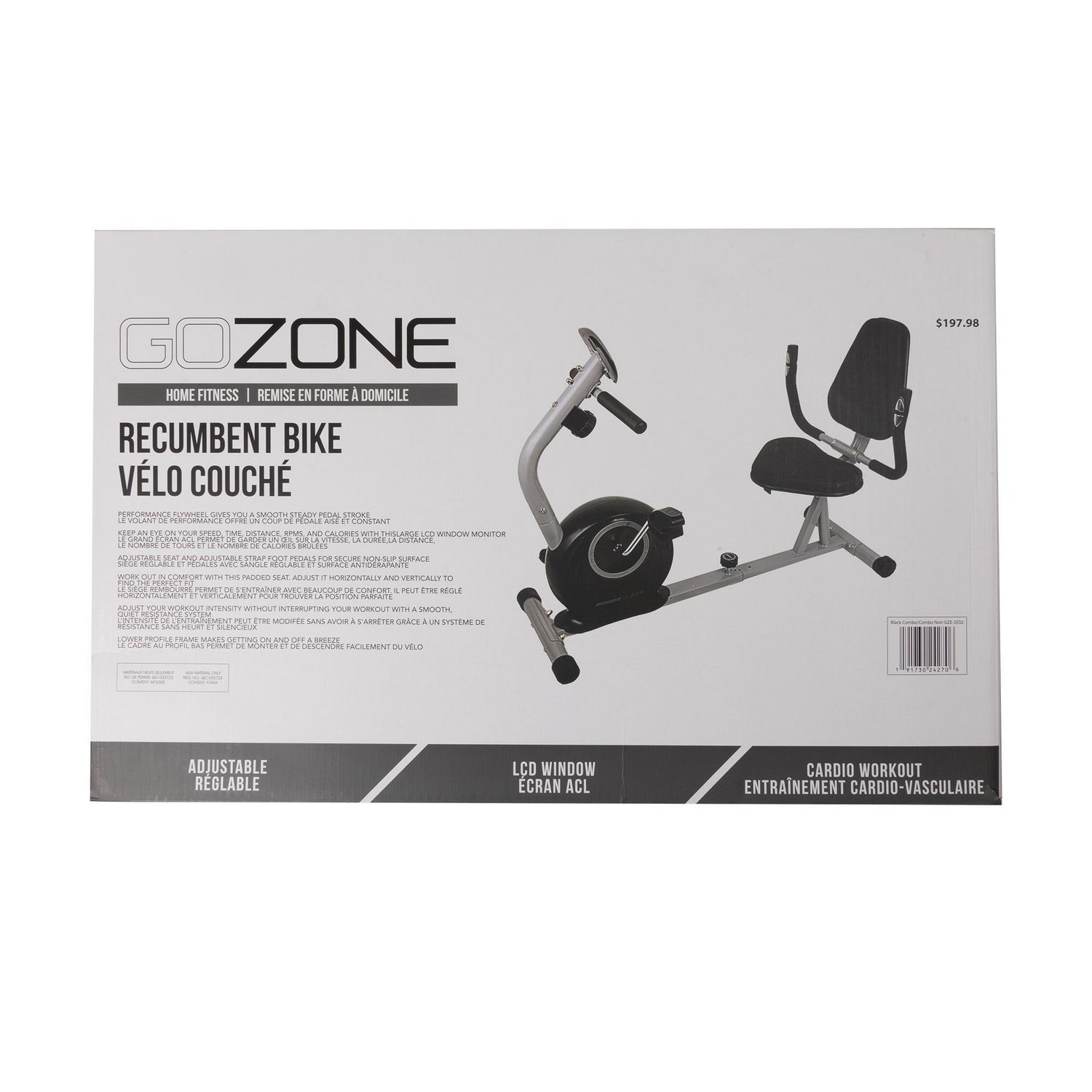 Gozone sales recumbent bike