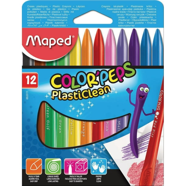 Paquet 12 Crayons de couleur MAPED