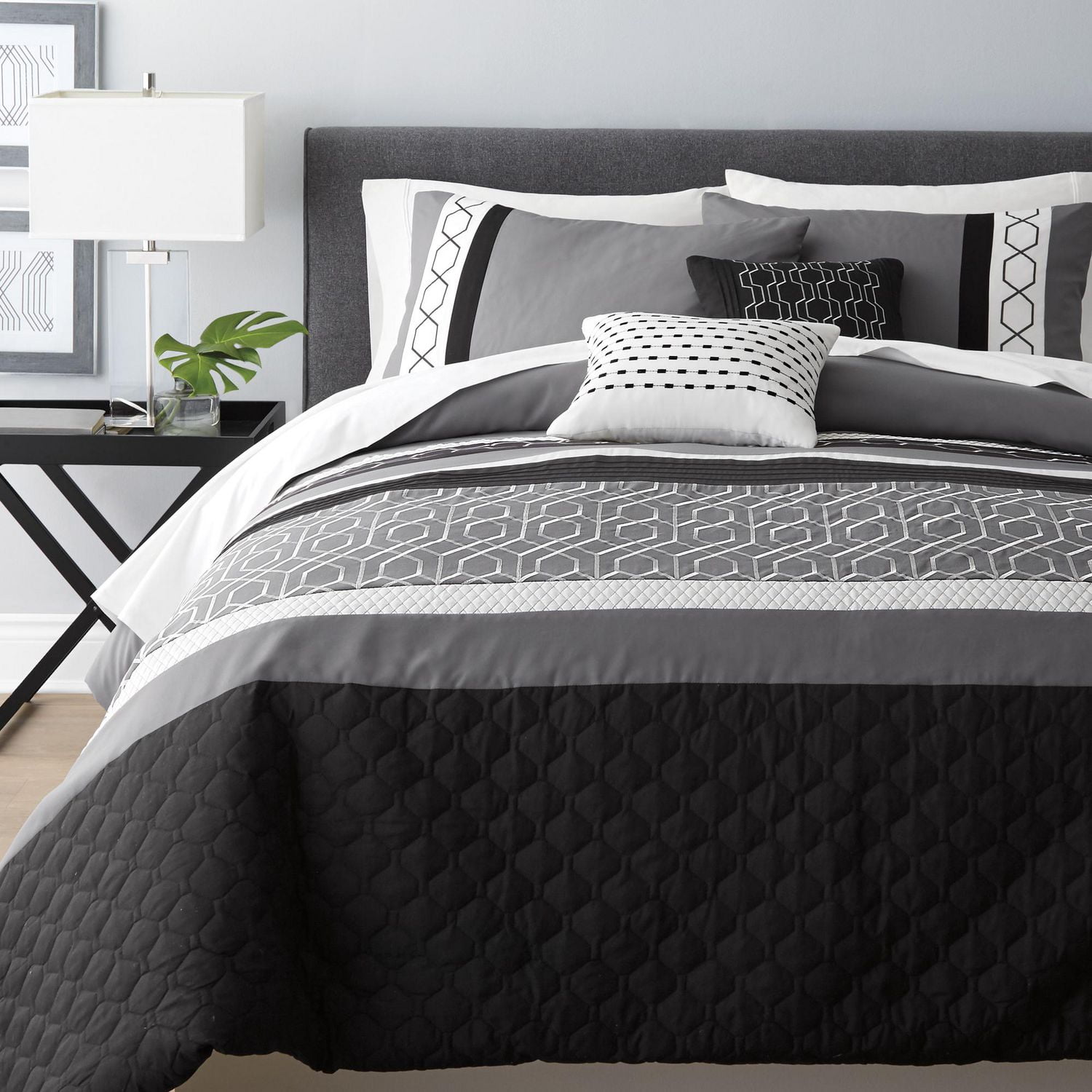 Home Trends Striped Geo Comforter Walmart Canada
