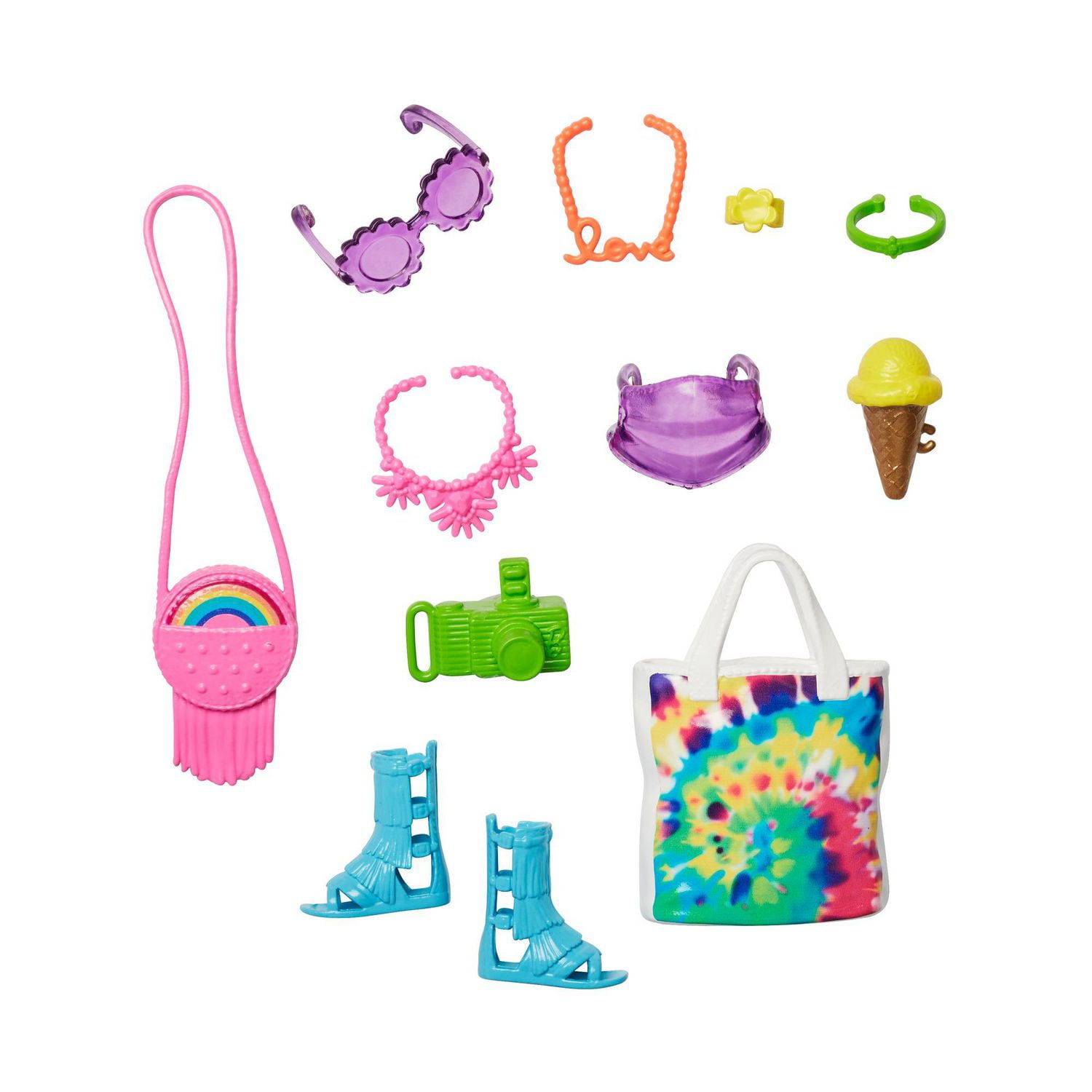 Barbie Assortiment Accessoires Thematiques pour Barbie 11 pieces Walmart