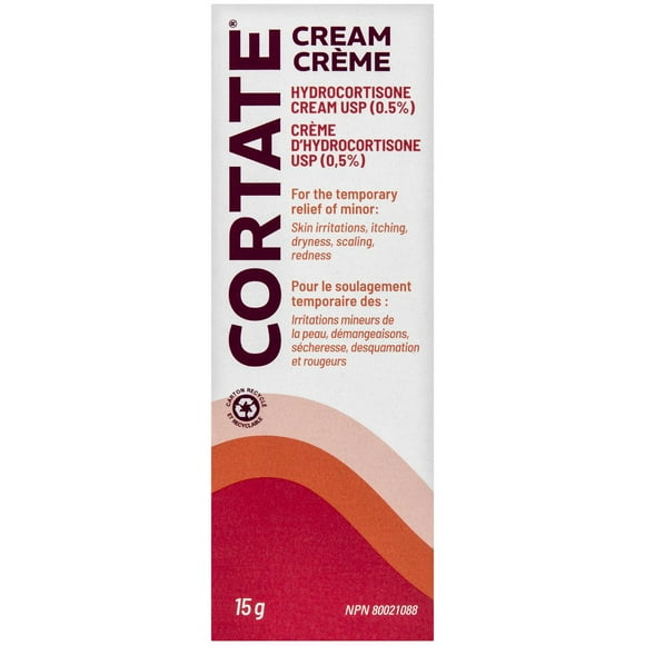Cortate Crème D'Hydrocortisone USP (0,5%) 15 g