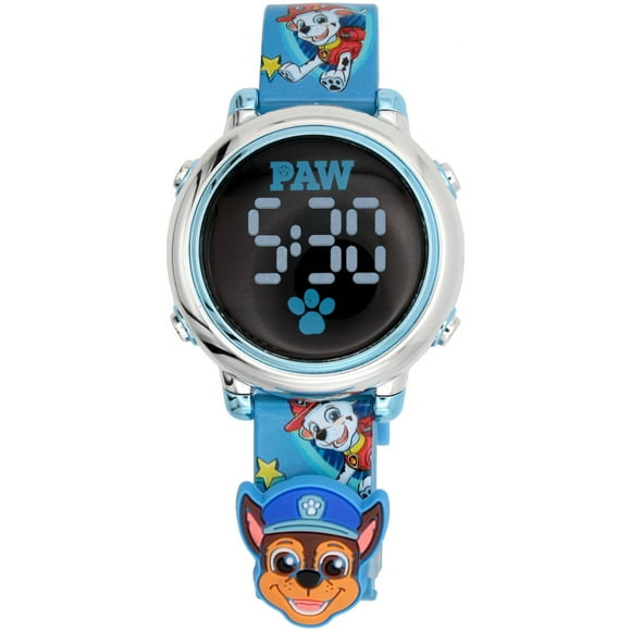 Montre Digitale Enfant Pat’ Patrouille – Bracelet Bleu avec Design Chase & Marcus