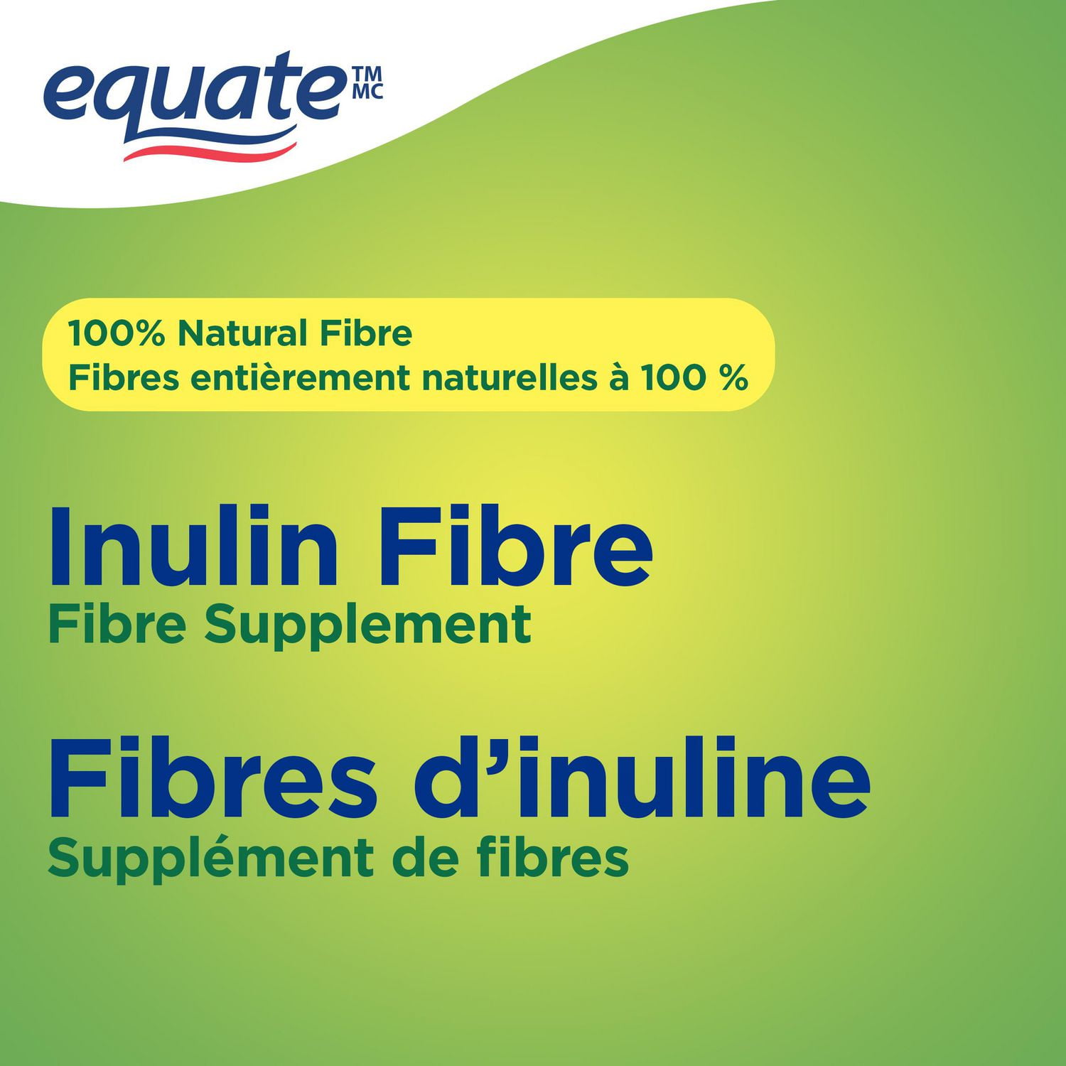 Equate Inulin Fibre, No Added Sugar, 340 g Powder, 106 Servings