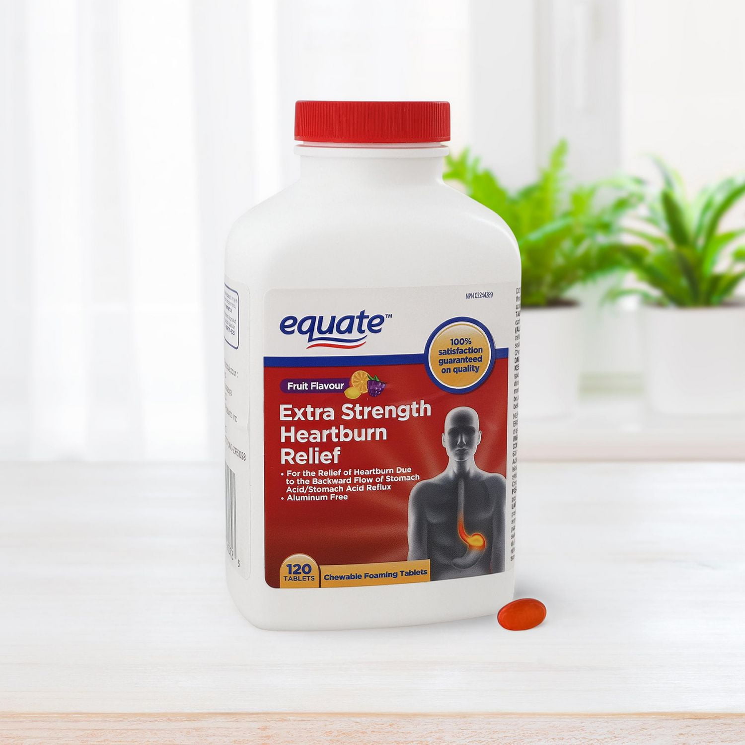 Equate Extra Strength Heartburn Relief, Chewable Foaming Tablets