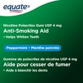 thumbnail image 5 of Equate Nicotine Gum, Peppermint, 4mg, 5 of 5