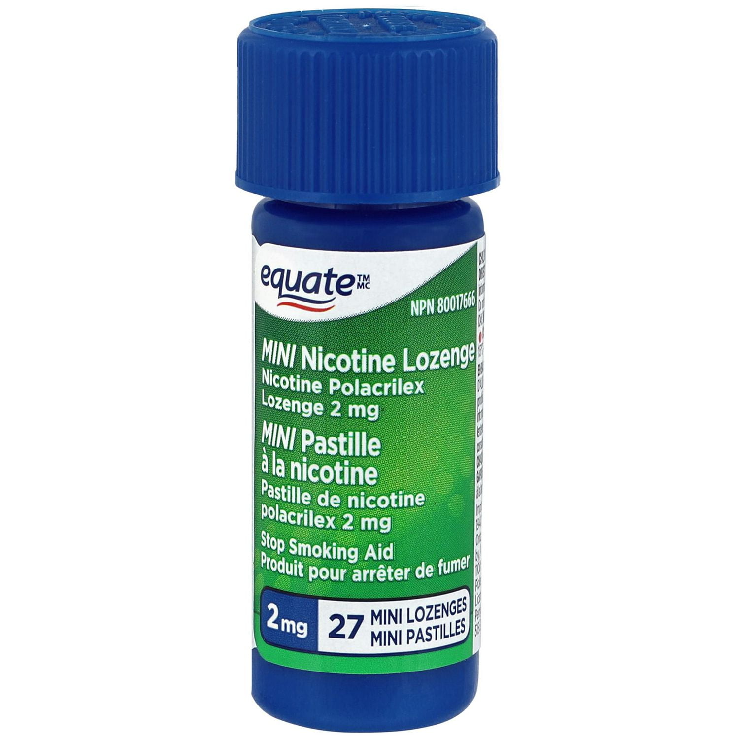 Equate Mini Pastille à la nicotine, menthe 108 mini pastilles, 2 mg