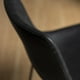 Manor Park Chaises de salle à manger en faux cuir noir - Plusieurs couleurs possible – image 2 sur 8