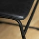 Manor Park Chaises de salle à manger en faux cuir noir - Plusieurs couleurs possible – image 3 sur 8