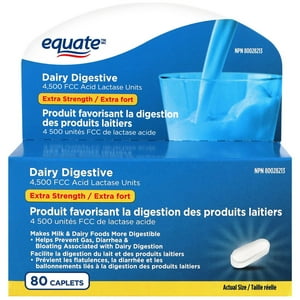 Equate Dairy Digestive, 4500 FCC Acid Lactase Units