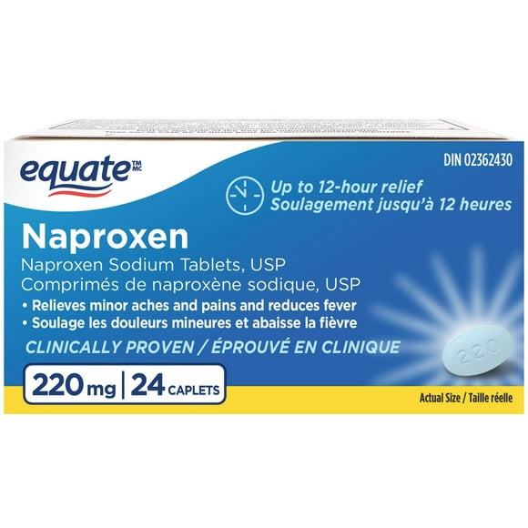 Equate Naproxen Sodium Tablets USP, 220mg