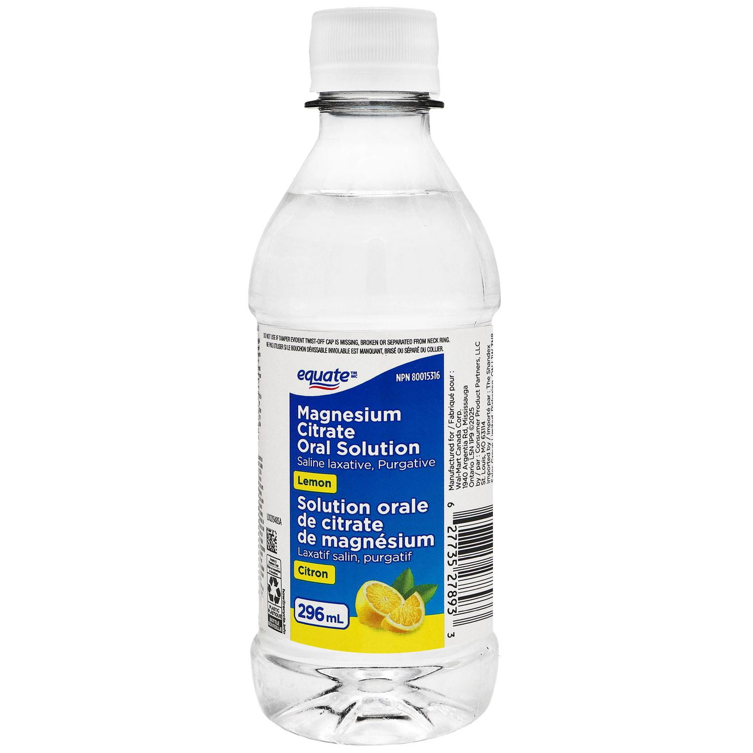 Equate Equate Magnesium Citrate Oral Solution, Lemon