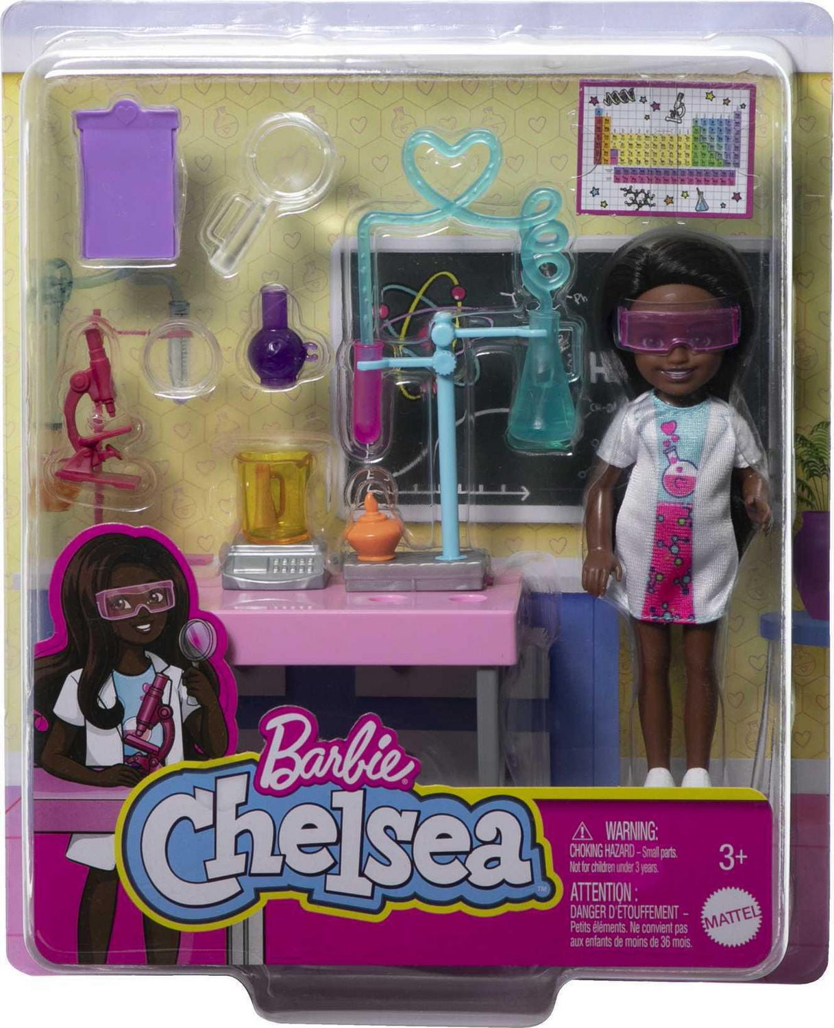 Barbie Chelsea Doll and Accessories Can Be Scientist Playset with Small Doll and Lab Accessories Walmart