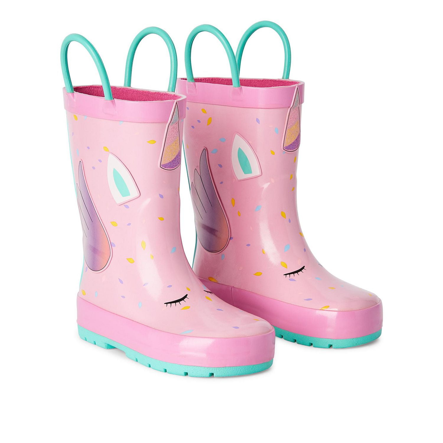 George Toddler Girls Unicorn Rain Boots Walmart