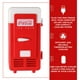 Coca-Cola Single Can Mini Cooler, Mini Car Réfrigérateur, LED Mini USB Réfrigérateur Portable Mini Réfrigérateur Rouge pour Bureau. – image 3 sur 5